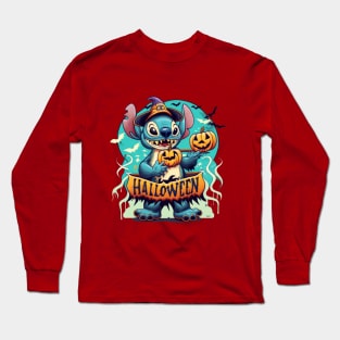 Halloween Stitch Long Sleeve T-Shirt